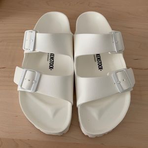 New White Birkenstock Arizona Eva Sandal - size 9